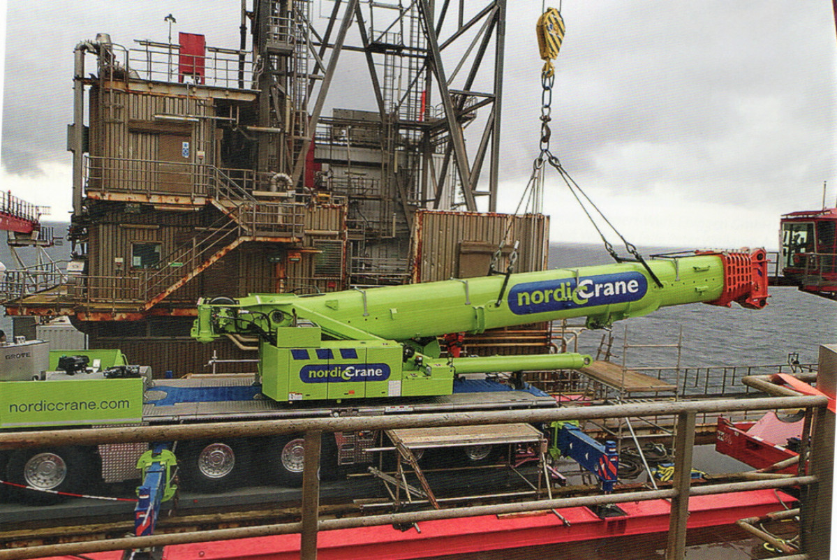 Kranbild Nordic Crane Grove GMK 6300l Verladung wie in den